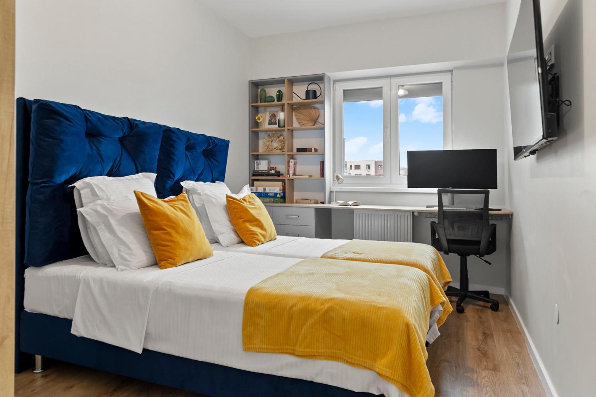 Mido Park Apartment With Private Parking & Self Check-In Boekarest Buitenkant foto